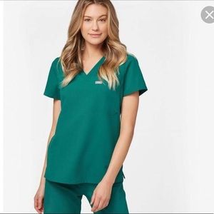 Figs Hunter green scrub set